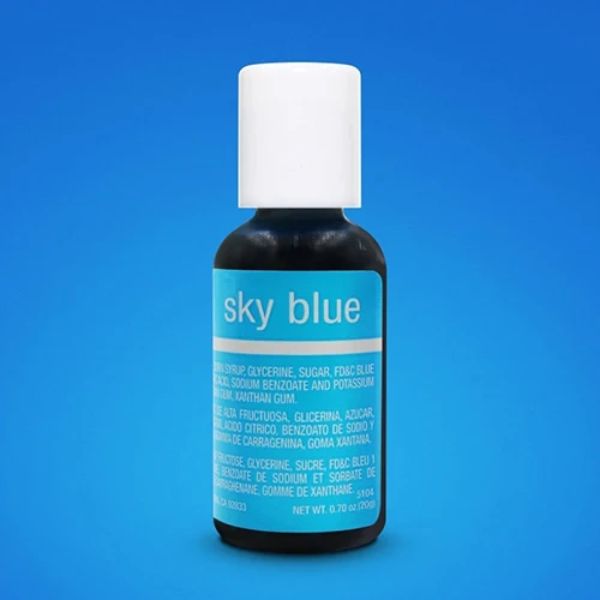 Sky Blue Chefmaster Liqua-Gel Food Colouring 20g