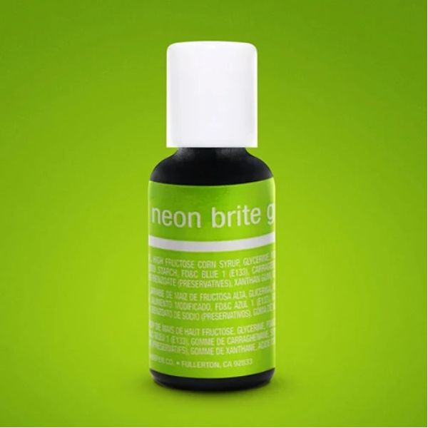 Neon Brite Green Chefmaster Liqua-Gel Food Colouring 20g