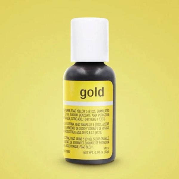 Gold Chefmaster Liqua-Gel Food Colouring 20g