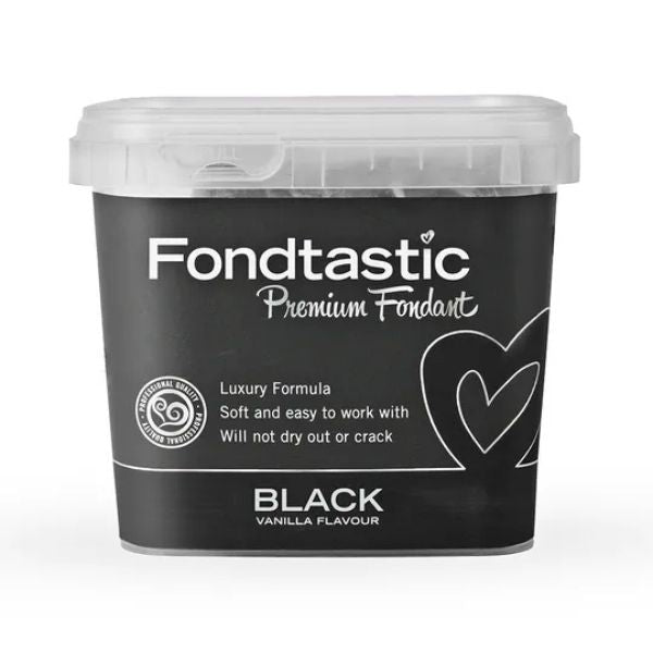 1kg Black Fondtastic Premium Fondant