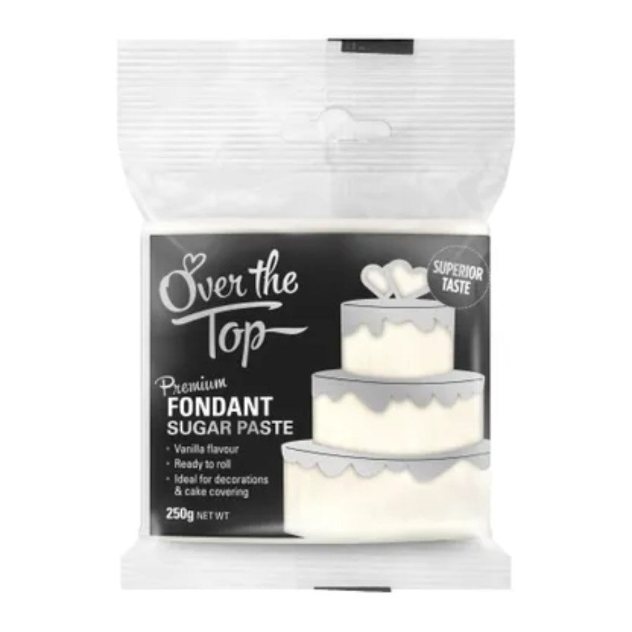 250g Over the Top White Premium Fondant Sugar Paste