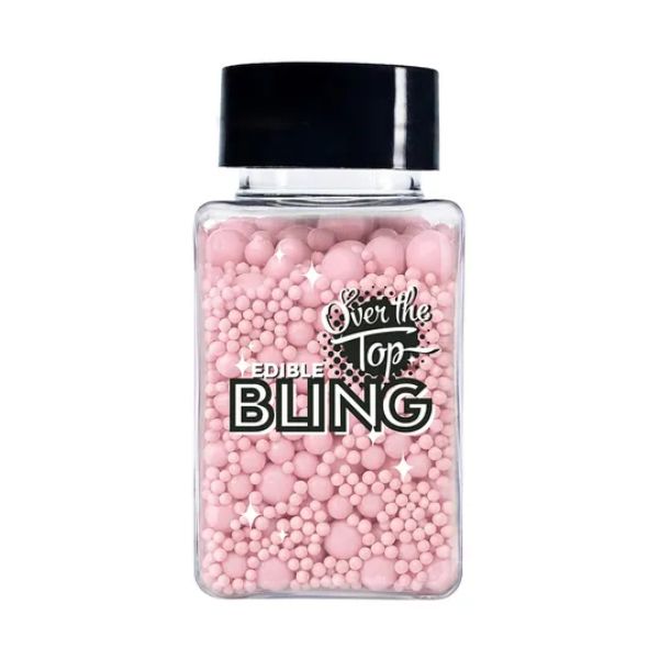 Over The Top Edible Bling Pastel Pink Medley Sprinkles 65g