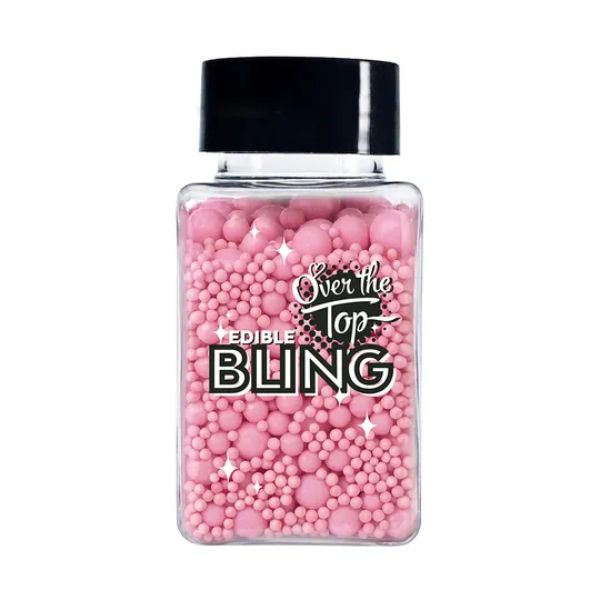 Over The Top Edible Bling Pink Medley Sprinkles 65g