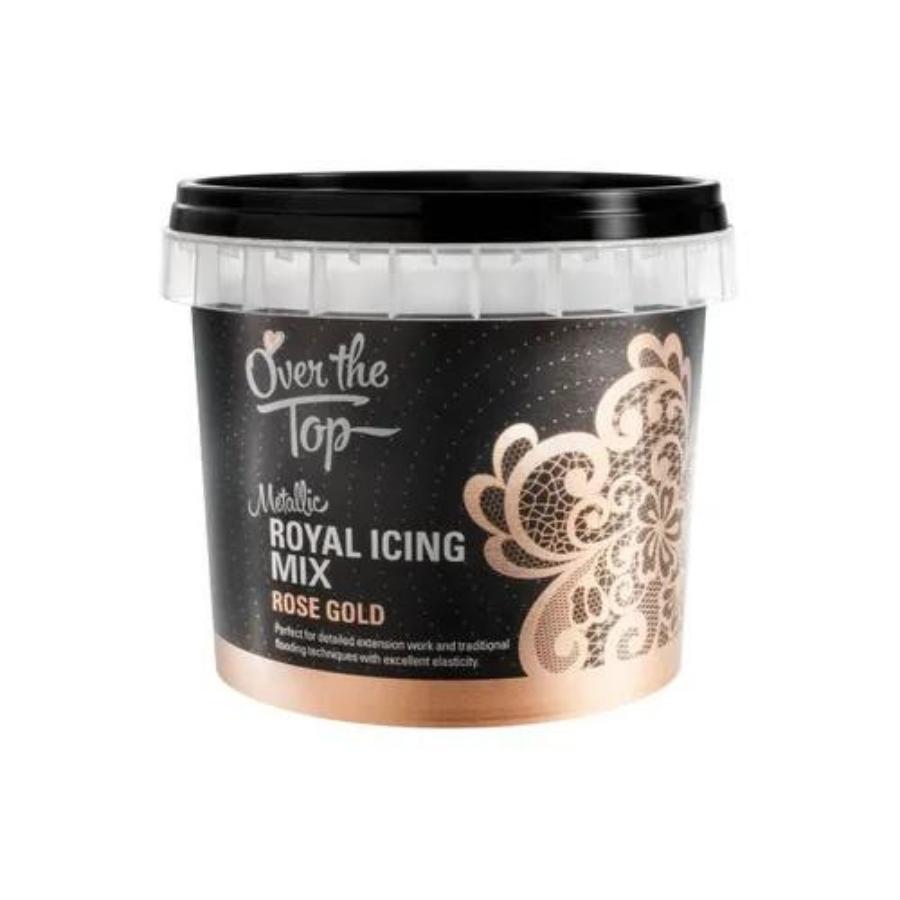 Over The Top Rose Gold Metallic Royal Icing Mix 150g