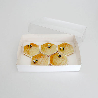 BULK 100pk Biscuit Box with Clear Lid 10x7x2in