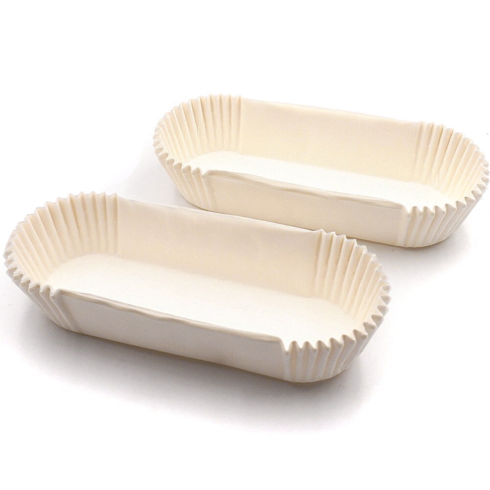 200pk Rectangle White Pan Liners #R14 160x75x65mm