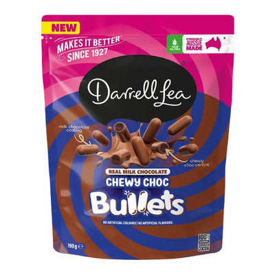 Darrell Lea Choc Bullet Chews 190g