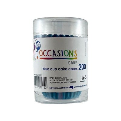 200pk Blue Cupcake Cups 38x21mm