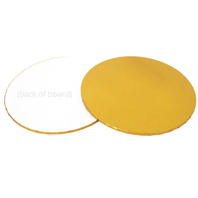 12in Round Masonite Cake Board - Gold