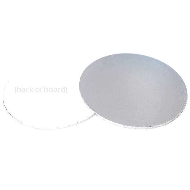 12in Round Masonite Cake Board - Silver