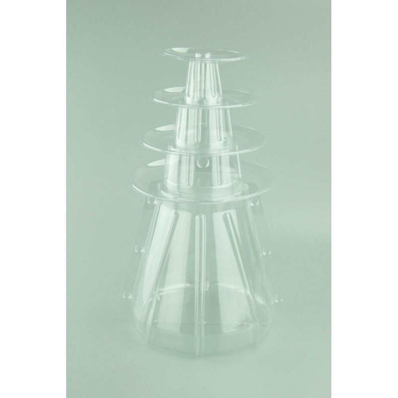 4 Tier PVC Macaron Stand (Holds 47 Macarons)