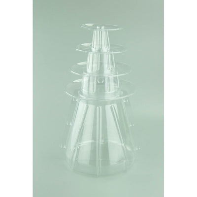 4 Tier PVC Macaron Stand (Holds 47 Macarons)