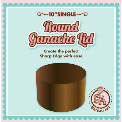 10in Gateau Art Single Round Ganache Lid