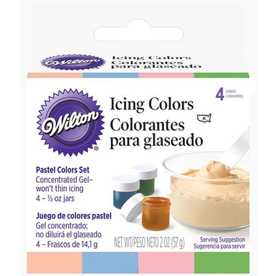 4pc Wilton Pastel Icing Colours Set 56g