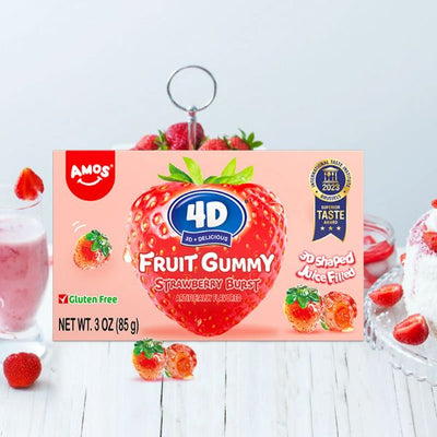 Amos 4D Strawberry Burst Theatre Box 85g