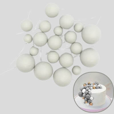 Cloud Grey Matte Ball Toppers 20pk
