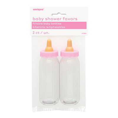 Pink Fillable Baby Bottles 13cm 2pk