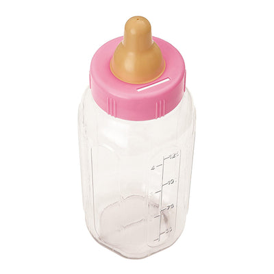 Pink Baby Bottle Bank 28cm