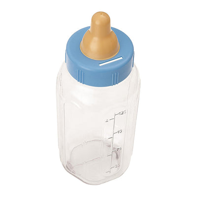 Blue Baby Bottle Bank 28cm