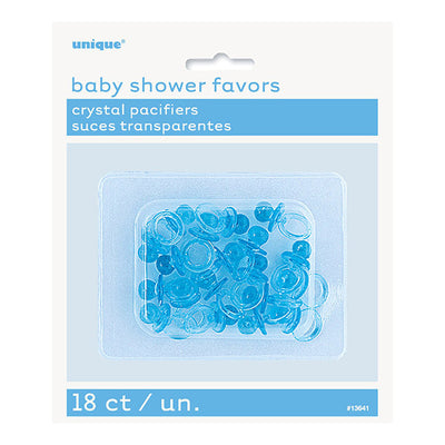 Blue Crystal Pacifiers 2.5cm 18pk