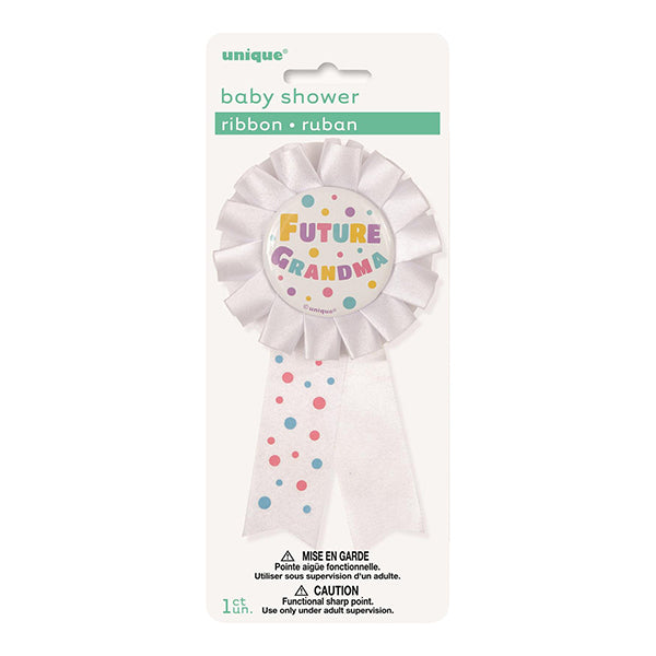 White Future Grandma Award Ribbon