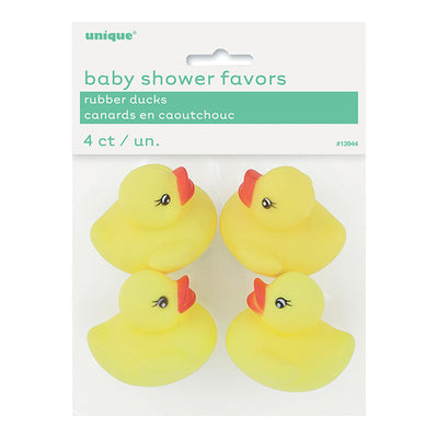 Baby Shower Rubber Ducks 4pk