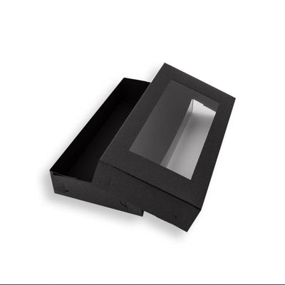 Black Biscuit Box 9x4.5x1.6in