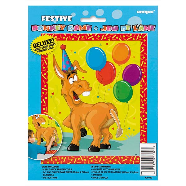 Festive Donkey Blindfold Game