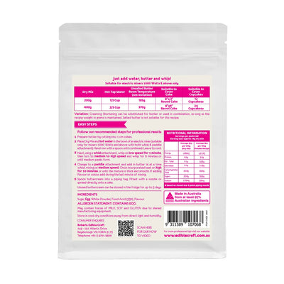 Roberts Silky Icing Meringue Buttercream Mix 400g