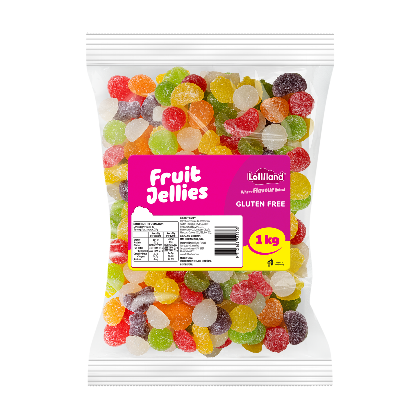 1kg Fruit Jellies