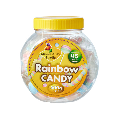 45pc Rainbow Candy Jar 500g