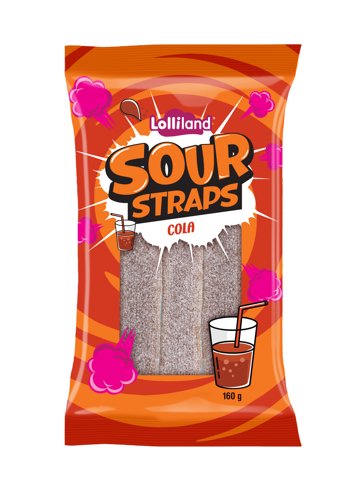 Lollinauts Sour Straps - Cola 160g