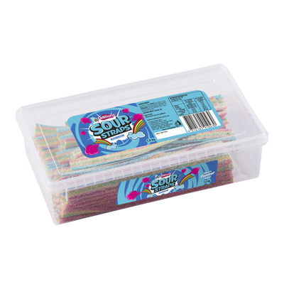 Lollinauts Sour Straps Tub - Rainbow 1.2kg