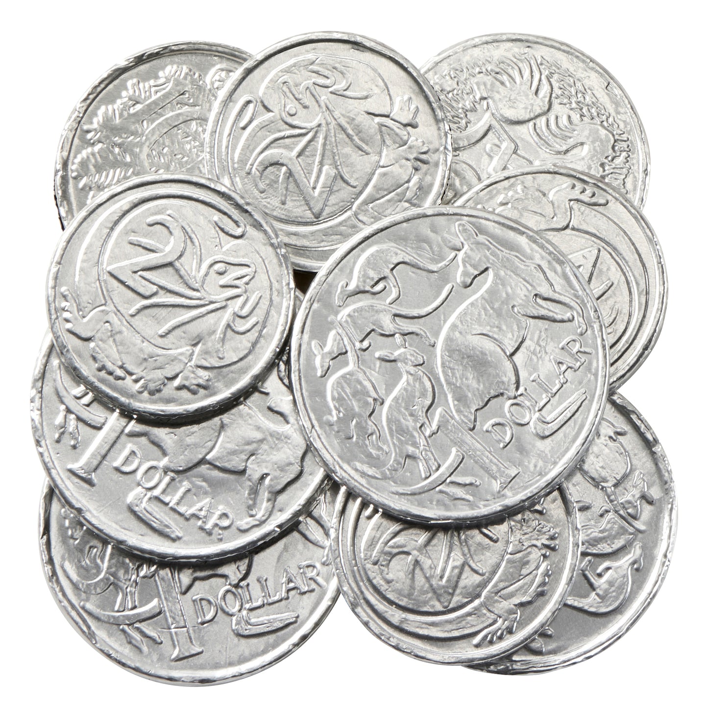Silver Milk Chocolate Coins 65g (approximately 10-11 pieces)