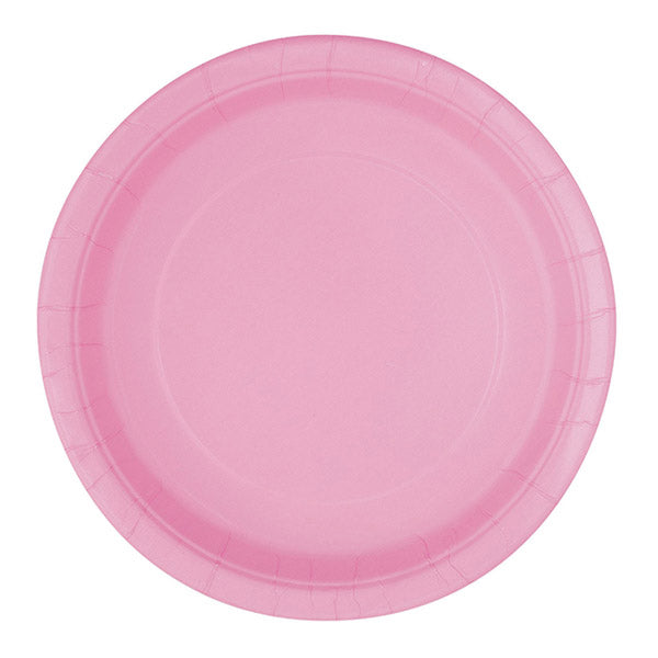 Lovely Pink Paper Plates 7in 8pk