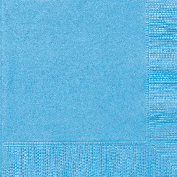 Powder Blue Beverage Napkins 25.4x25.4cm 20pk