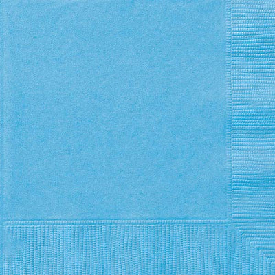 Powder Blue Beverage Napkins 25.4x25.4cm 20pk
