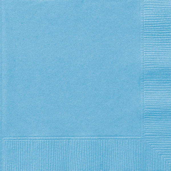 Powder Blue Lunch Napkins 33x33cm 20pk