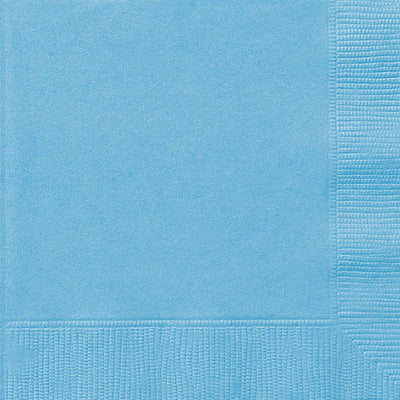 Powder Blue Lunch Napkins 33x33cm 20pk