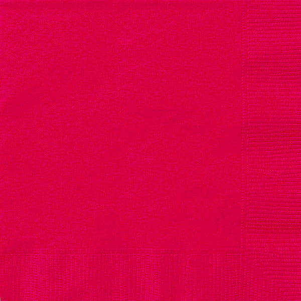 Ruby Red Beverage Napkins 25.4x25.4cm 20pk