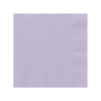 Lavender Beverage Napkins 25.4x25.4cm 20pk