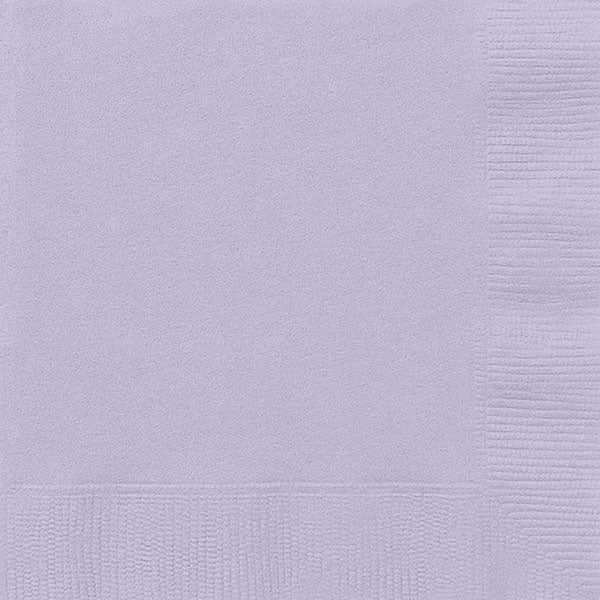 Lavender Lunch Napkins 33x33cm 20pk