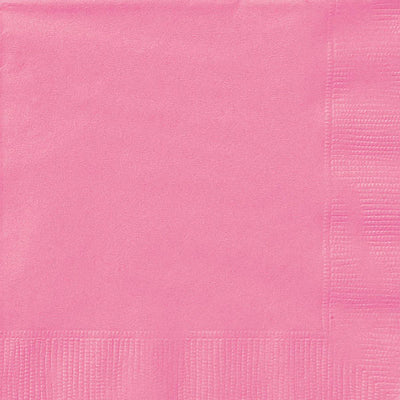 Hot Pink Beverage Napkins 25.4x25.4cm 20pk