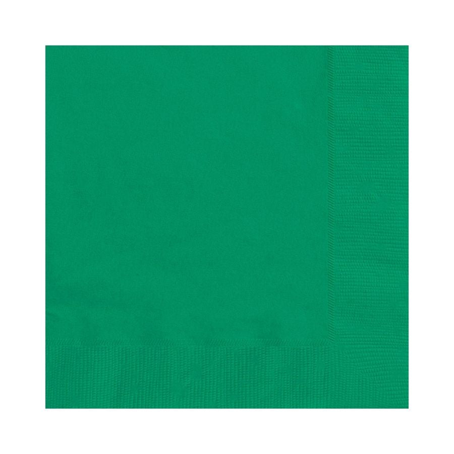 Emerald Green Lunch Napkins 33x33cm 20pk