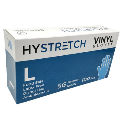 100pk Large Disposable Vinyl Gloves