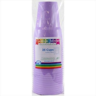 Lavender Plastic Cups 285ml 20pk