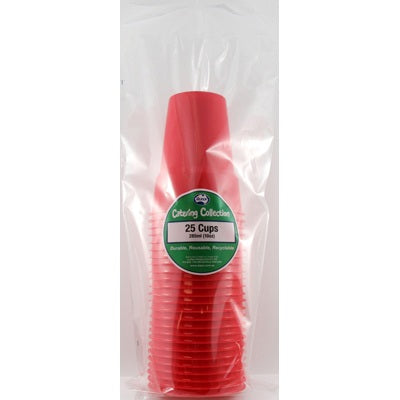 Red Plastic Cups 285ml 20pk