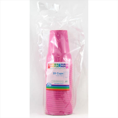 Magenta Plastic Cups 285ml 20pk