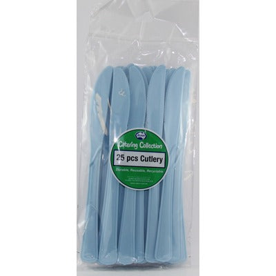 Light Blue Plastic Knives 20pk