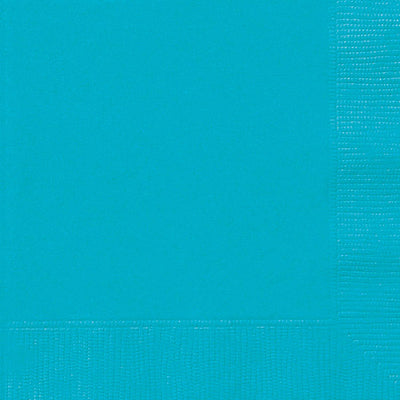 Caribbean Teal Lunch Napkins 33x33cm 20pk